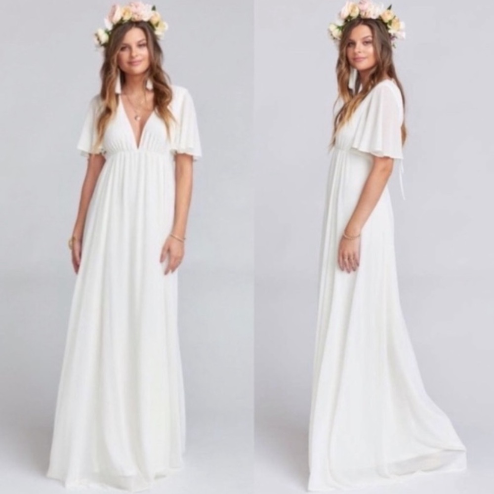 Show Me Your Mumu size Sm white maxi dress